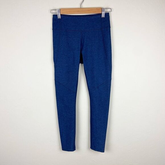 Outdoor Voices Techsweat Flex Crop Leggings - Heathered Blue - Picture 2 of 8